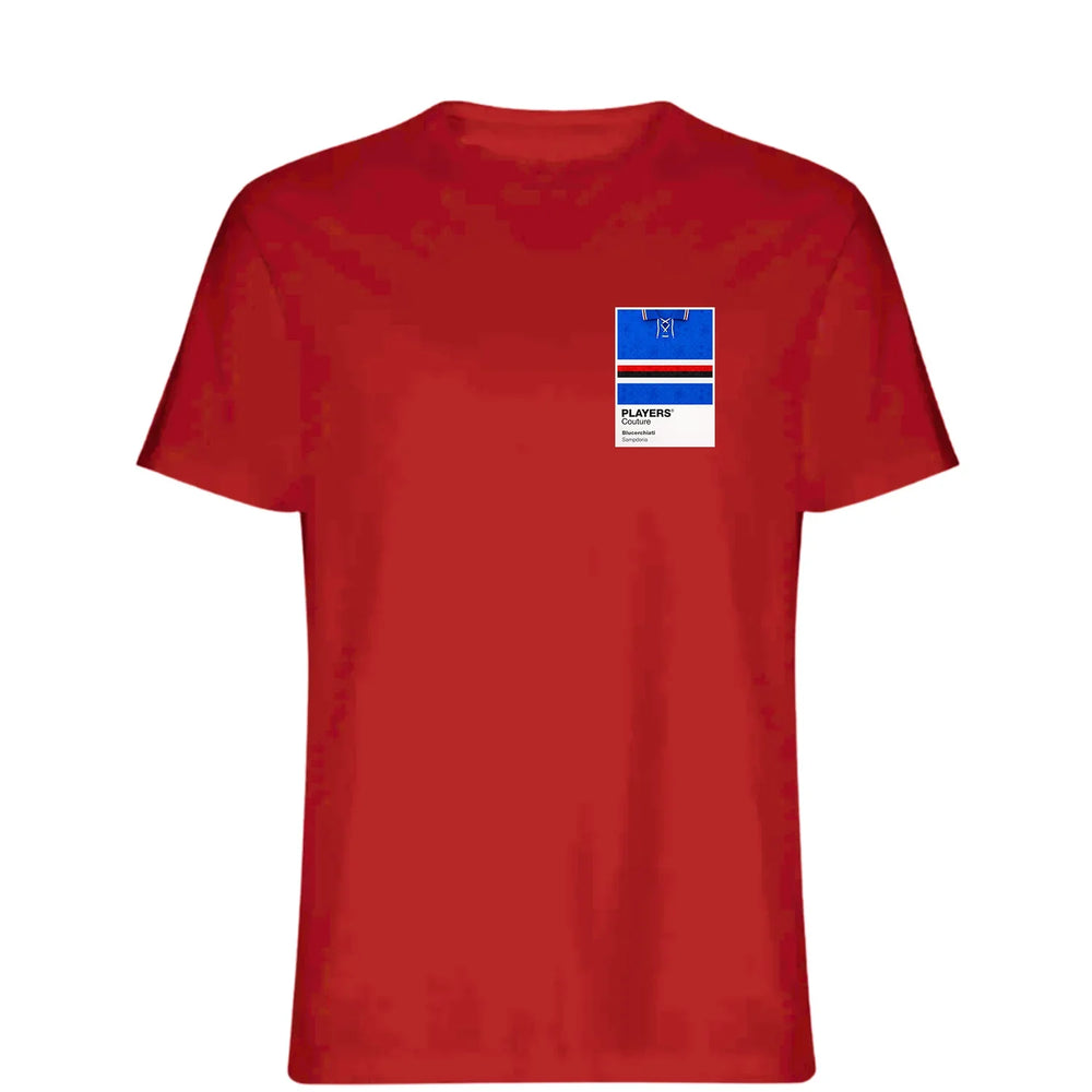 Sampdoria Classic Football Shirt Colours Frame Men's T-Shirt