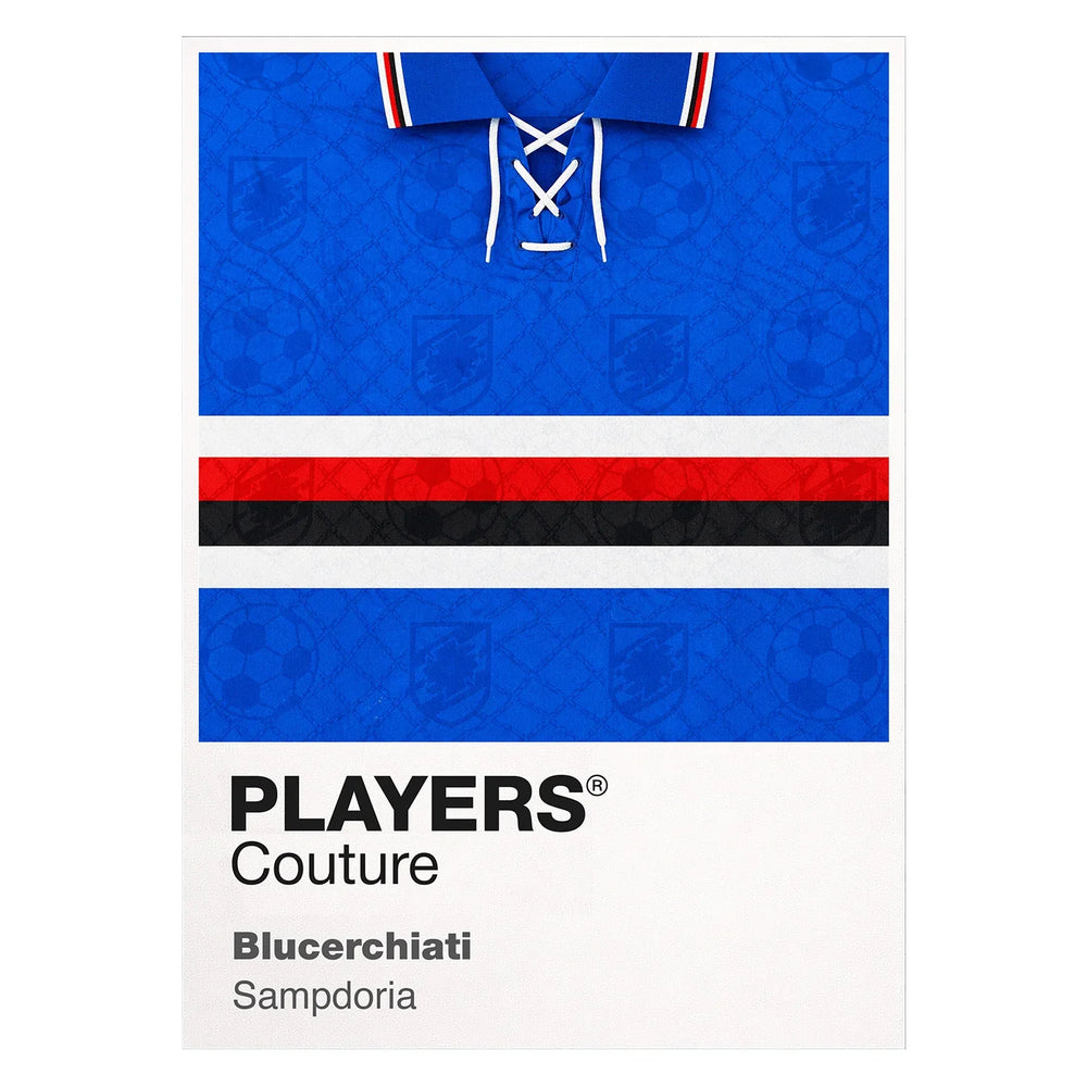Sampdoria Classic Football Shirt Colours Frame Men's Hoodie