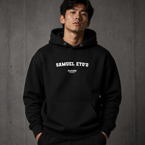 Samuel Eto’o name-print hoodie - black