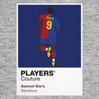 Samuel Eto’o Barcelona grey Icon Frame artwork detail