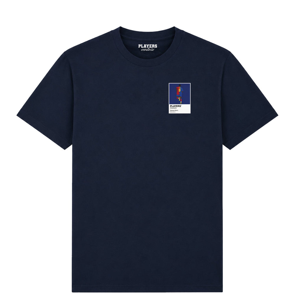 Samuel Eto’o Barcelona Icon Frame Men's T-Shirt – navy