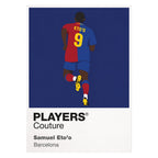 Samuel Eto’o Barcelona white Icon Frame artwork detail