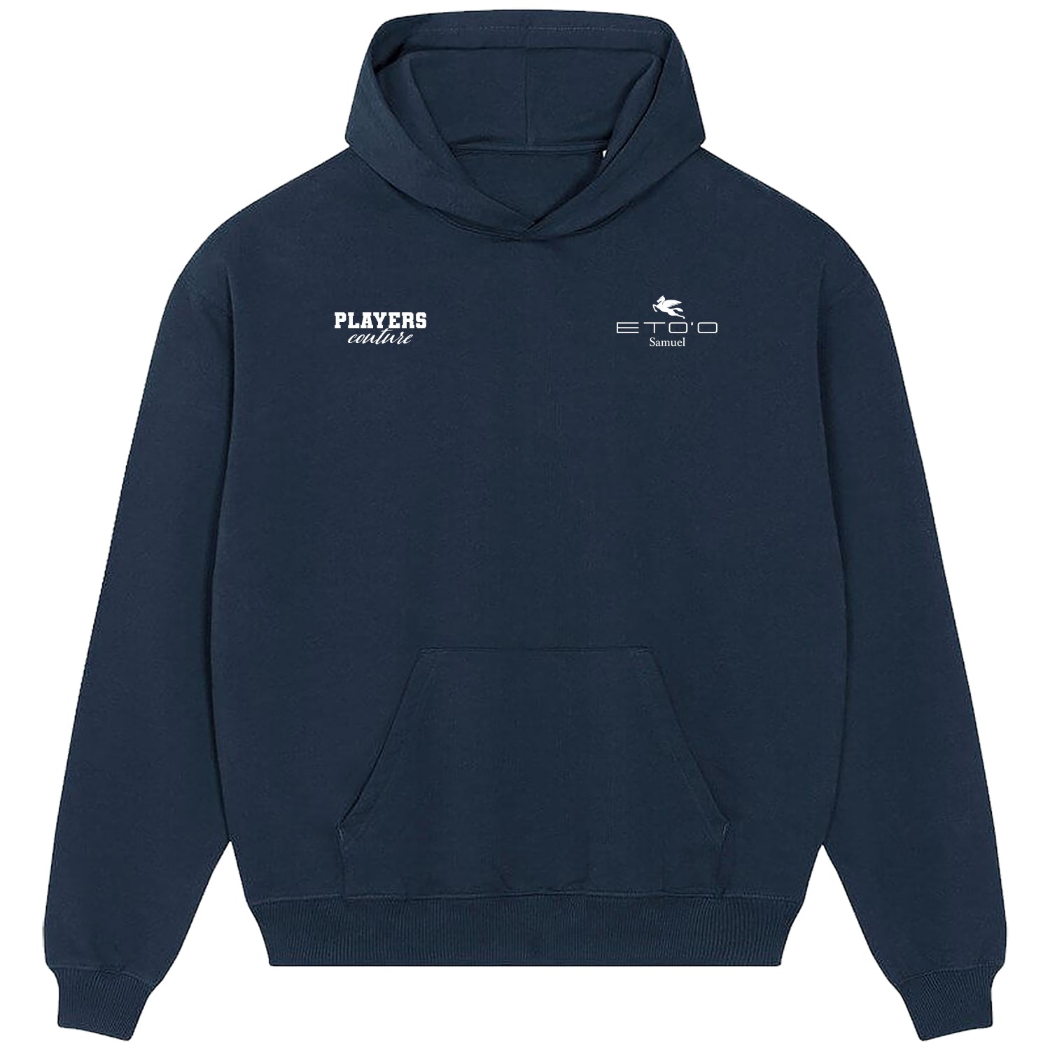 Samuel Eto'o Logo 2 Players Couture Men's Casual Hoodie Navy