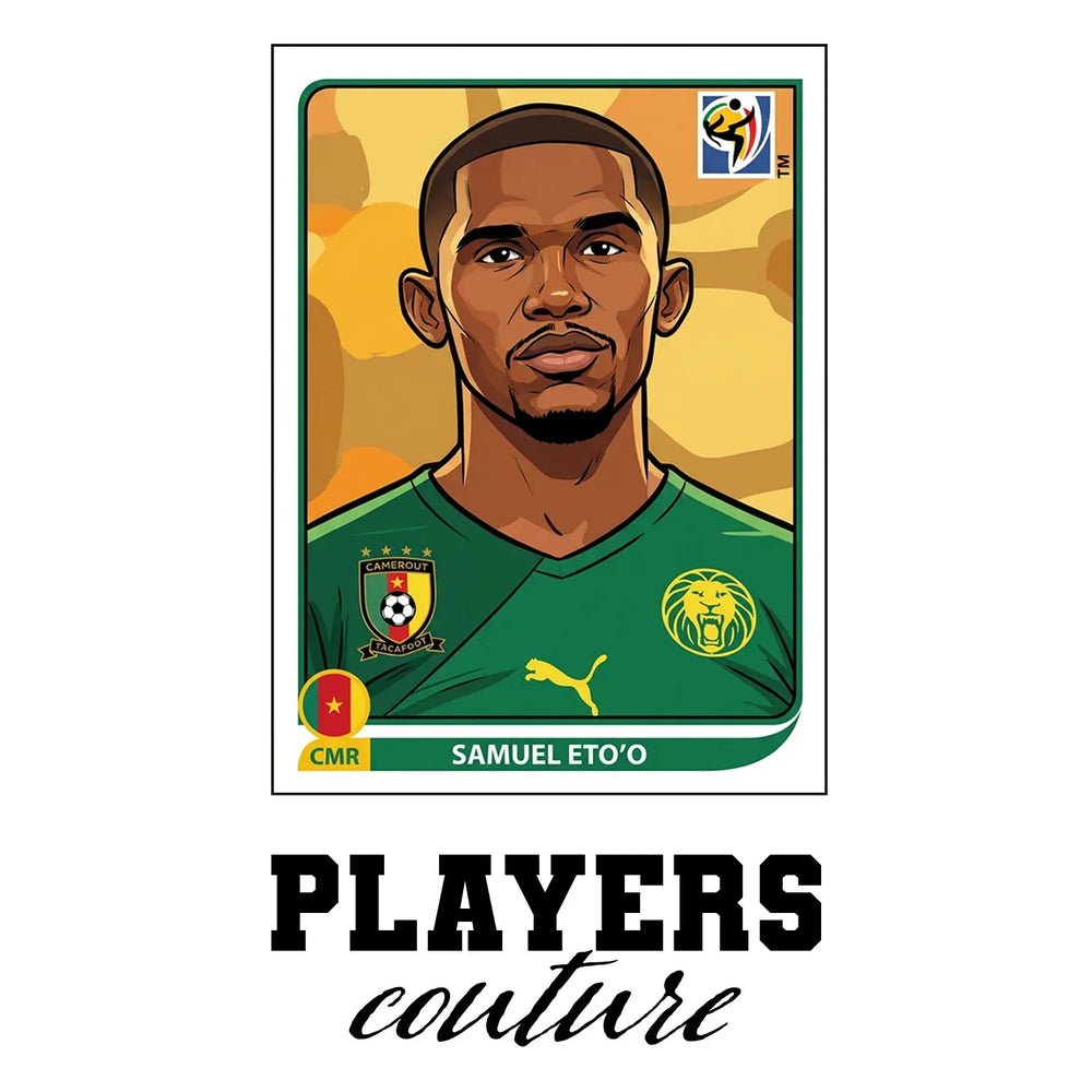 Samuel Eto'o World Cup Sticker Kids Hoodie – samuel etoo white Players Couture design