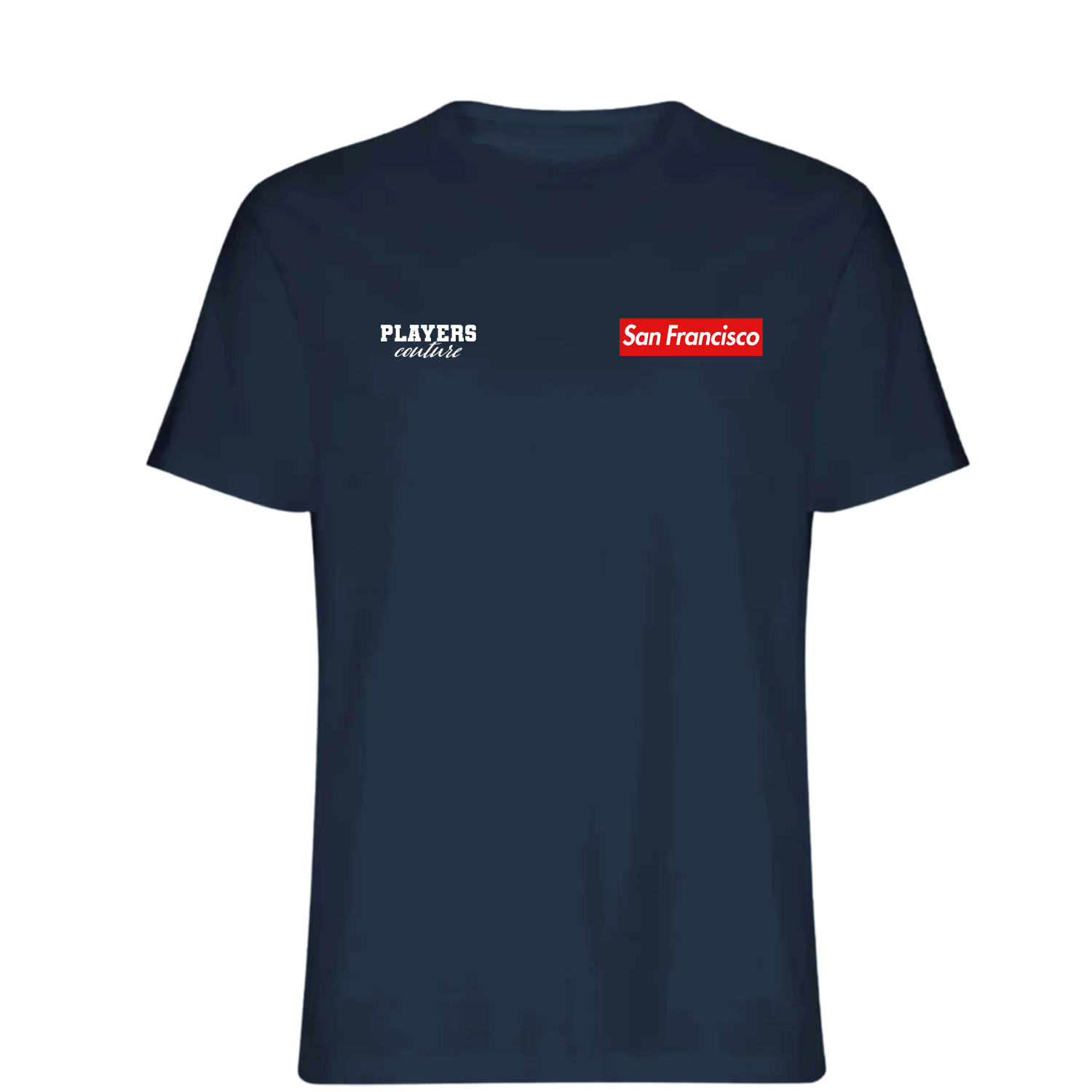 San Francisco Logo Players Couture Mens T-Shirt Navy