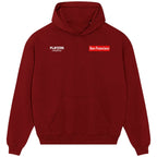 San Francisco Logo Players Couture Men's Casual Hoodie Red