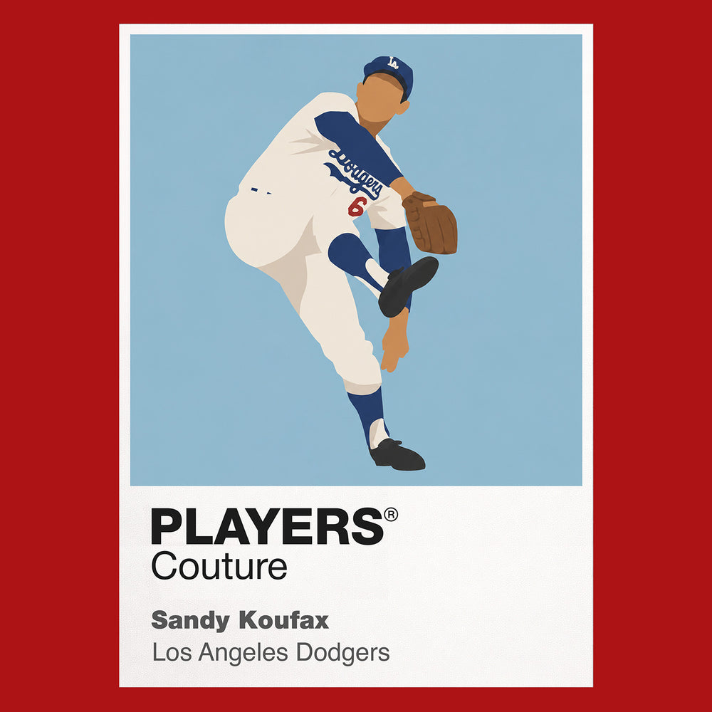 Sandy Koufax Dodgers Baseball Icon Frame Men's T-Shirt
