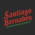 Santiago Bernabeu Logo Players Couture Men's T-Shirt Black