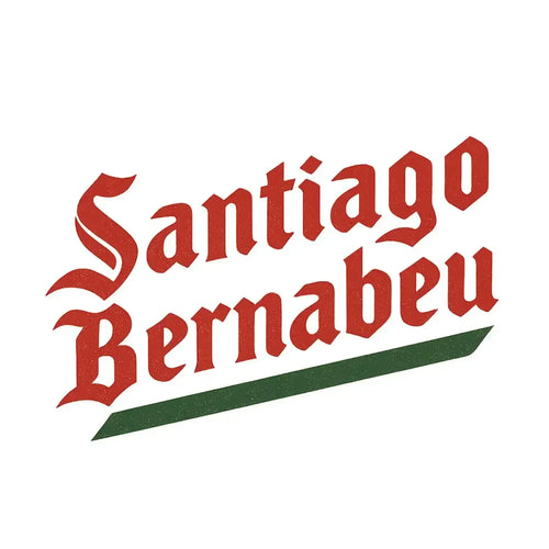 Santiago Bernabeu Logo Men's Hoodie – white close-up detail shot of the Santiago Bernabeu Players Couture logo design