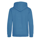 Essentials Collection hoodie – blue kids' hoodie with white Essentials Collection letters and Players Couture logo on the