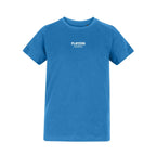 Essentials Collection t-shirt – blue kids' t-shirt with white Essentials Collection letters and Players Couture logo on the
