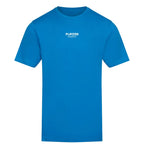Essentials Collection t-shirt – blue men's t-shirt with white Essentials Collection letters and Players Couture logo on the