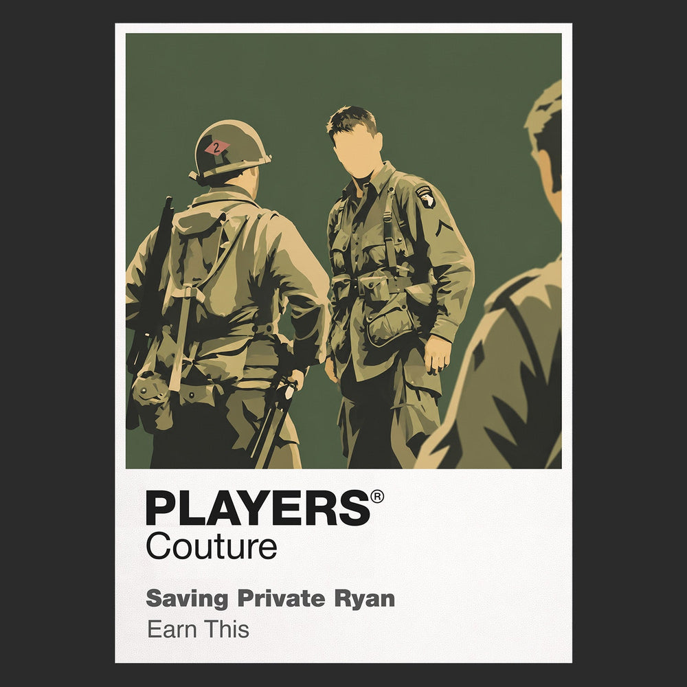 Saving Private Ryan Captain Miller and his squad moving through Normandy after the D-Day landings Icon Frame artwork in black