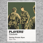 Saving Private Ryan Captain Miller and his squad moving through Normandy after the D-Day landings Icon Frame artwork in grey