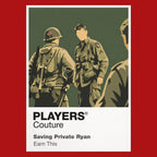 Saving Private Ryan Captain Miller and his squad moving through Normandy after the D-Day landings Icon Frame artwork in red