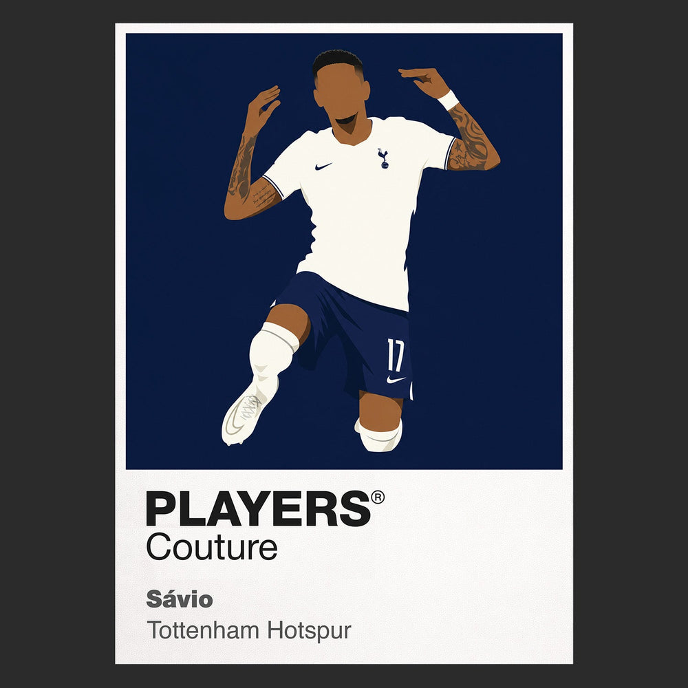 Sávio Tottenham Hotspur black Icon Frame artwork detail