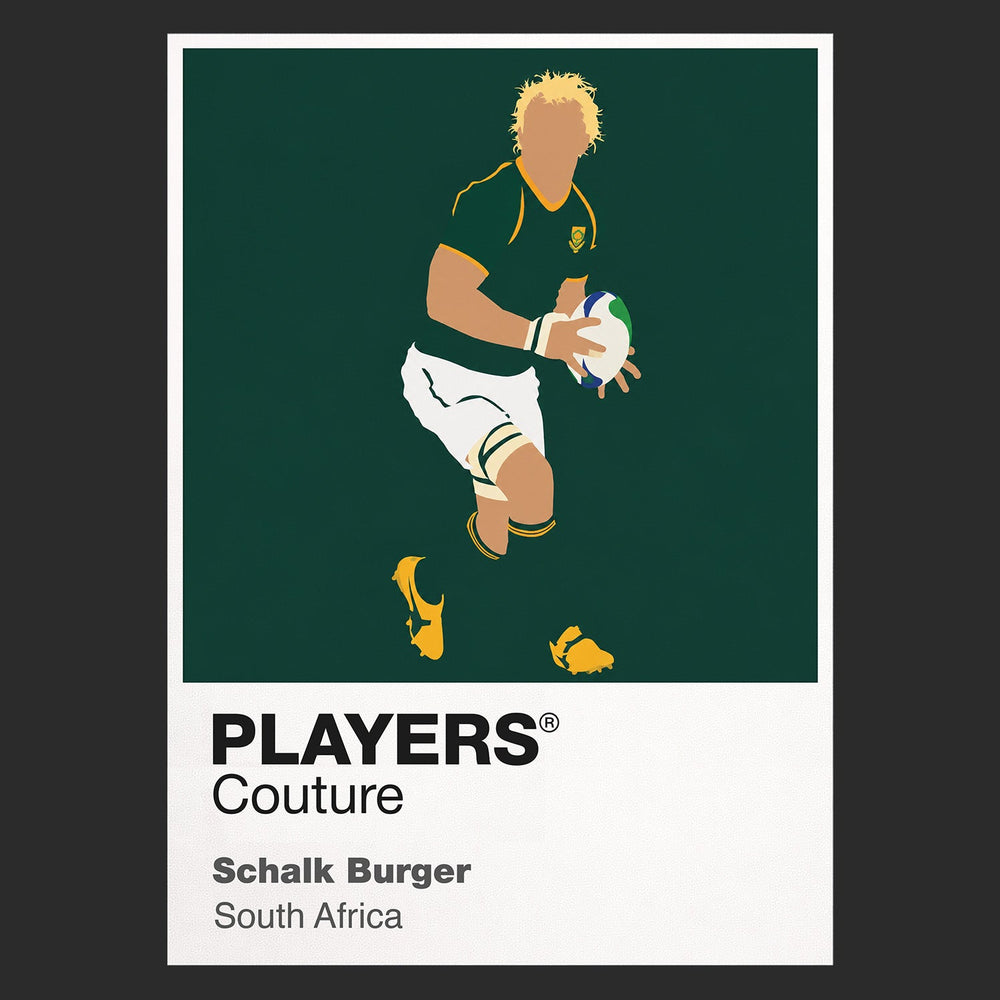 Schalk Burger Rugby Union Icon Frame Men's Hoodie – image 9