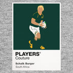 Schalk Burger Rugby Union Icon Frame Men's T-Shirt – image 7