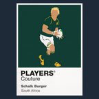 Schalk Burger Rugby Union Icon Frame Men's T-Shirt – image 8