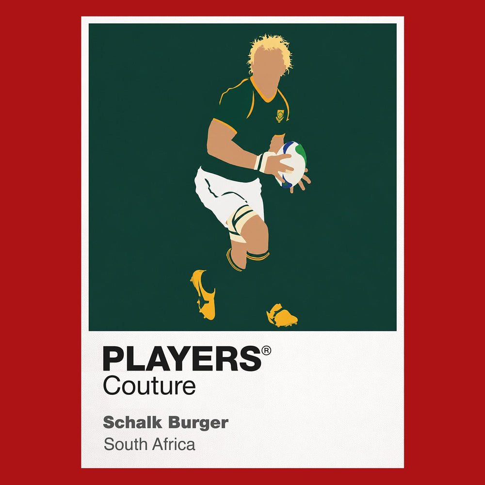 Schalk Burger Rugby Union Icon Frame Men's Hoodie – image 7