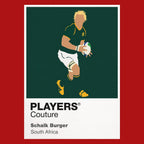 Schalk Burger Rugby Union Icon Frame Men's Hoodie – image 7