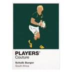 Schalk Burger Rugby Union Icon Frame Men's Hoodie – image 8