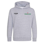 Schmeichel hoodie – grey kids' hoodie featuring the Schmeichel Players Couture logo