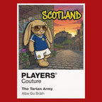 Scotland Football Cool Bunny Kids Hoodie – Scotland football cool bunny artwork close-up on Red – Players Couture