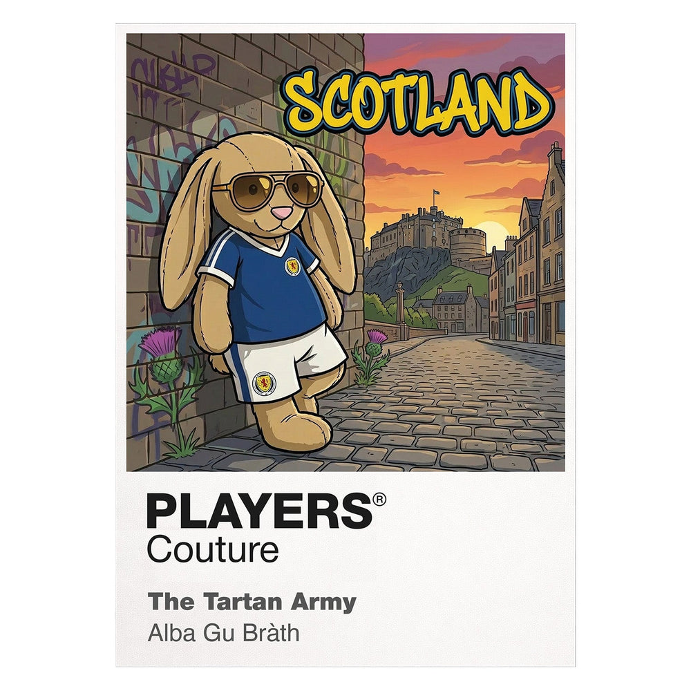 Scotland Football Cool Bunny Men's T-Shirt – Scotland football cool bunny framed artwork detail – Players Couture