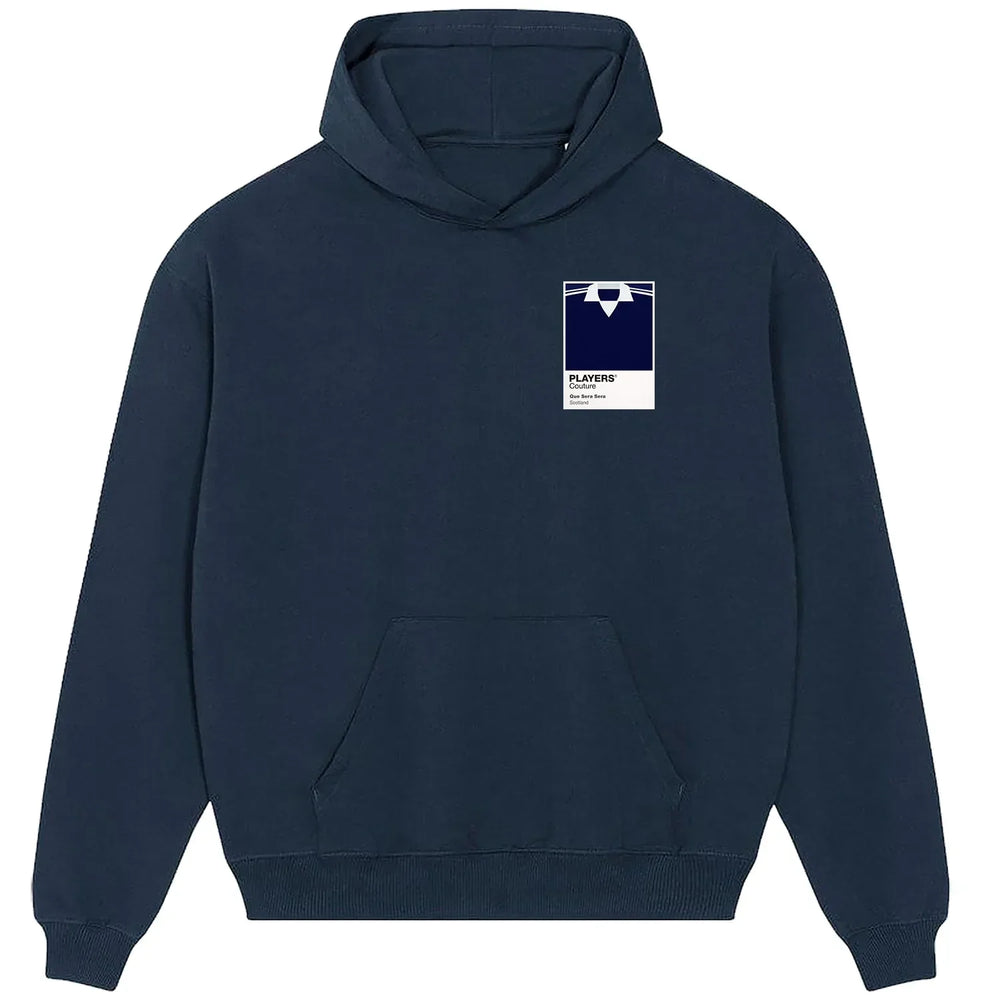 Scotland hoodie – navy men's hoodie featuring the Scotland Players Couture logo