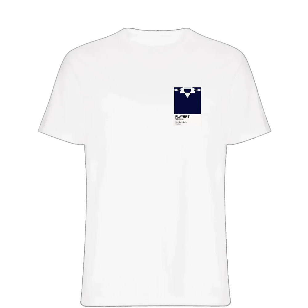 Scotland t-shirt – white men's t-shirt featuring the Scotland Players Couture logo