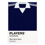 Scotland Classic Football Shirt Colours Frame Men's T-Shirt – white close-up detail shot of the Scotland Players Couture