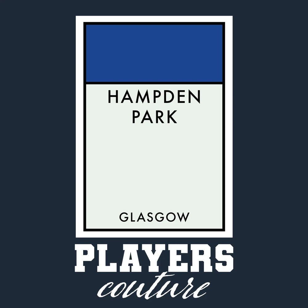 Scotland hoodie – navy men's hoodie with white Scotland letters and Players Couture logo on the chest