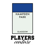 Scotland Monopoly Card hoodie – white men's hoodie with black Scotland Monopoly Card letters and Players Couture logo on the