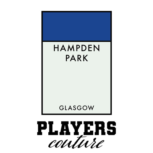 Scotland Monopoly Card hoodie – white men's hoodie with black Scotland Monopoly Card letters and Players Couture logo on the
