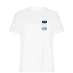 Scotland Monopoly Card t-shirt – navy men's t-shirt with white Scotland Monopoly Card letters and Players Couture logo on