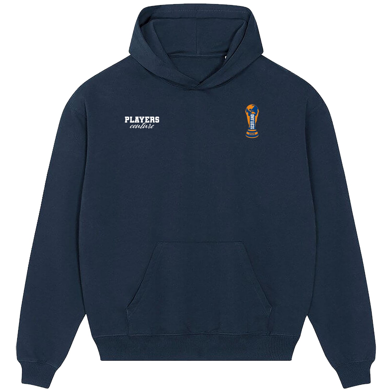 Scotland World Cup Logo Players Couture Men's Casual Hoodie Navy