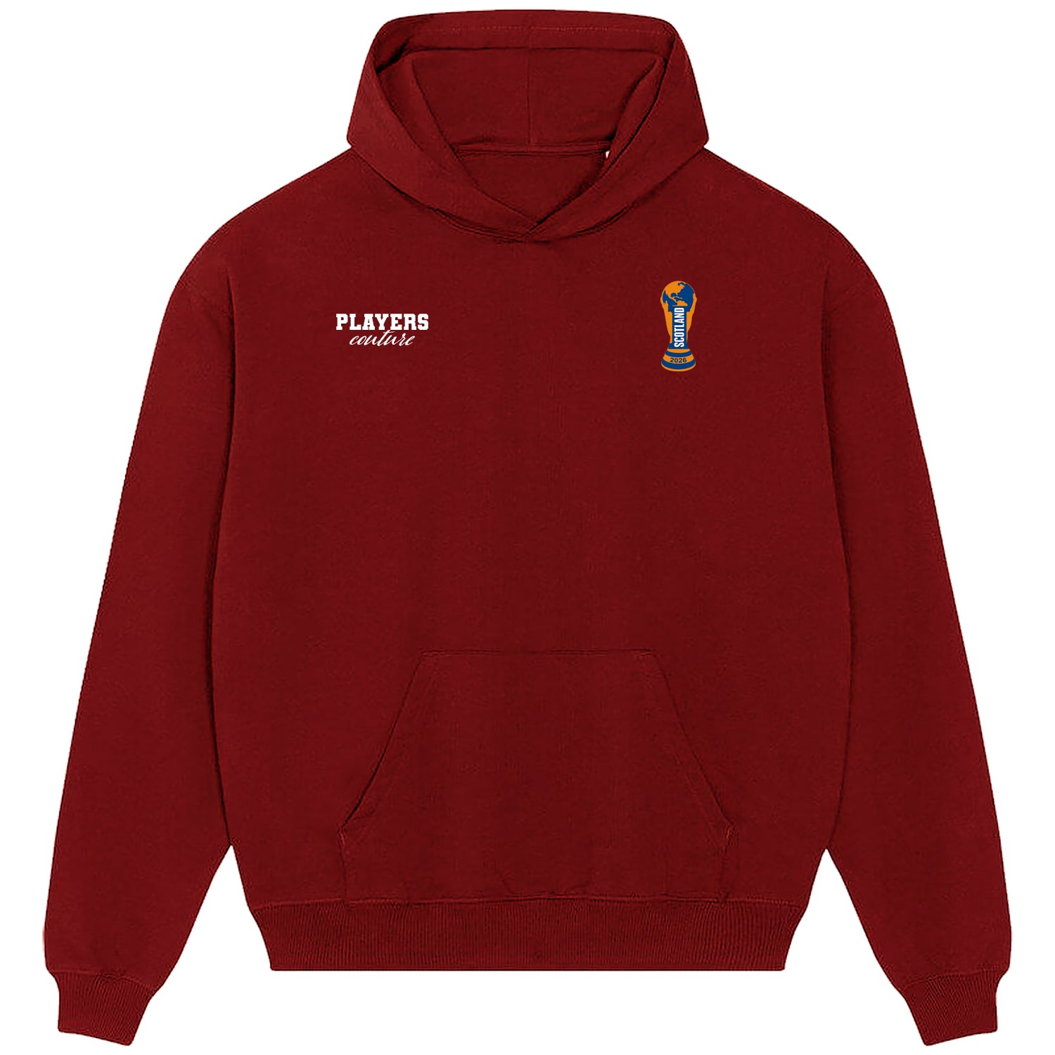 Scotland World Cup Logo Players Couture Men's Casual Hoodie Red