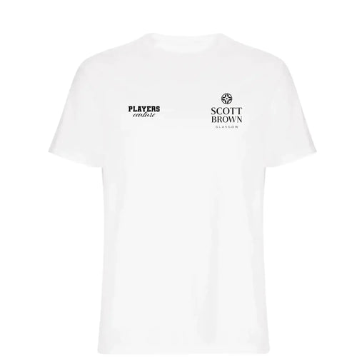Scott Brown t-shirt – brown men's t-shirt featuring the Scott Brown Players Couture logo