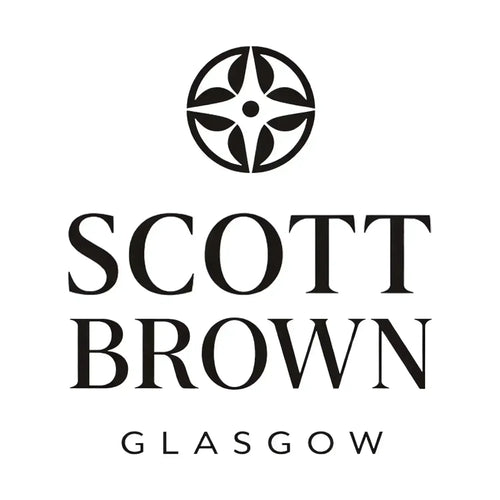Scott Brown Logo Men's Hoodie – brown close-up detail shot of the Scott Brown Players Couture logo design