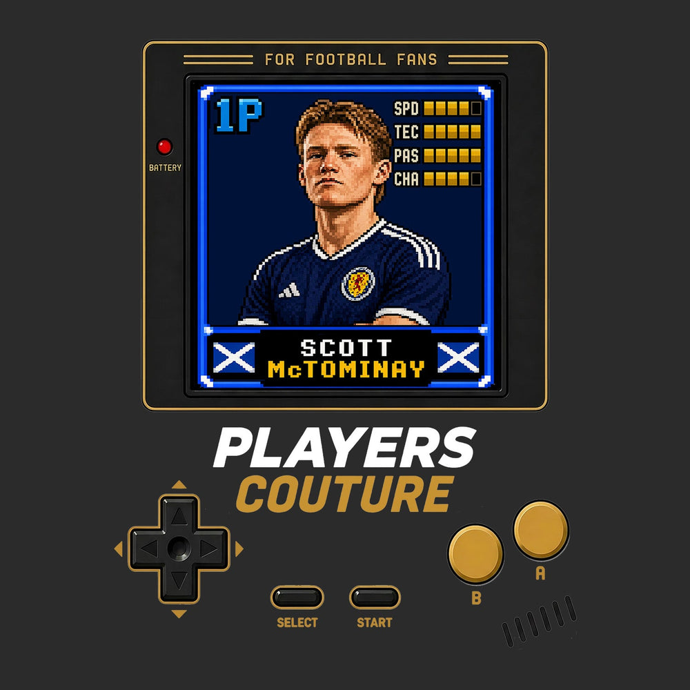 Scott McTominay 1P 8-Bit t-shirt retro gaming design by Players Couture