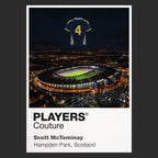 Scott McTominay Scotland Icons in Lights Frame artwork in black