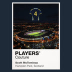 Scott McTominay Scotland Icons in Lights Frame artwork in navy