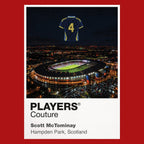 Scott McTominay Scotland Icons in Lights Frame artwork in red