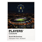Scott McTominay Scotland Icons in Lights Frame artwork in white