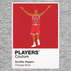 Scottie Pippen Bulls Basketball Icon Frame Men's Hoodie