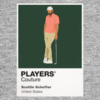 Scottie Scheffler 2 Golf Icon Frame Men's Polo Shirt