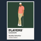 Scottie Scheffler 2 Golf Icon Frame Men's Polo Shirt