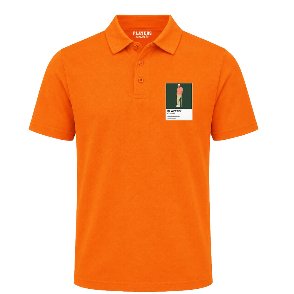 Scottie Scheffler 2 Golf Icon Frame Men's Polo Shirt