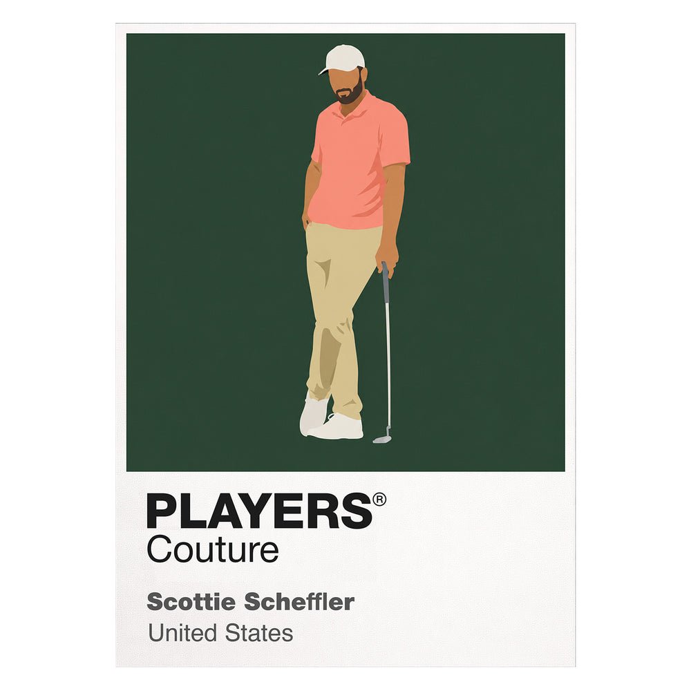 Scottie Scheffler Golf Icon Frame Men's Hoodie
